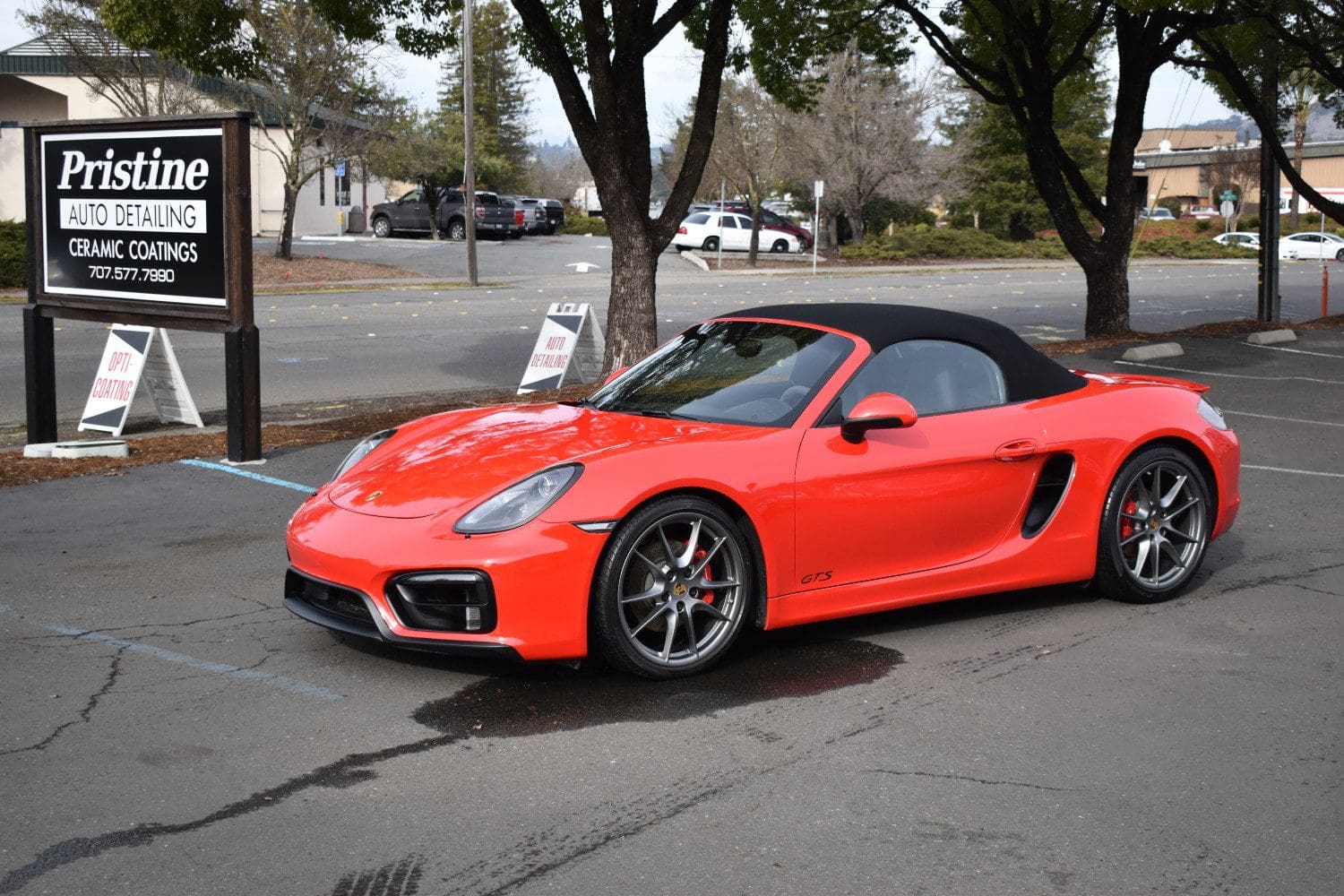 Ceramic Coated Red Porsche GTS