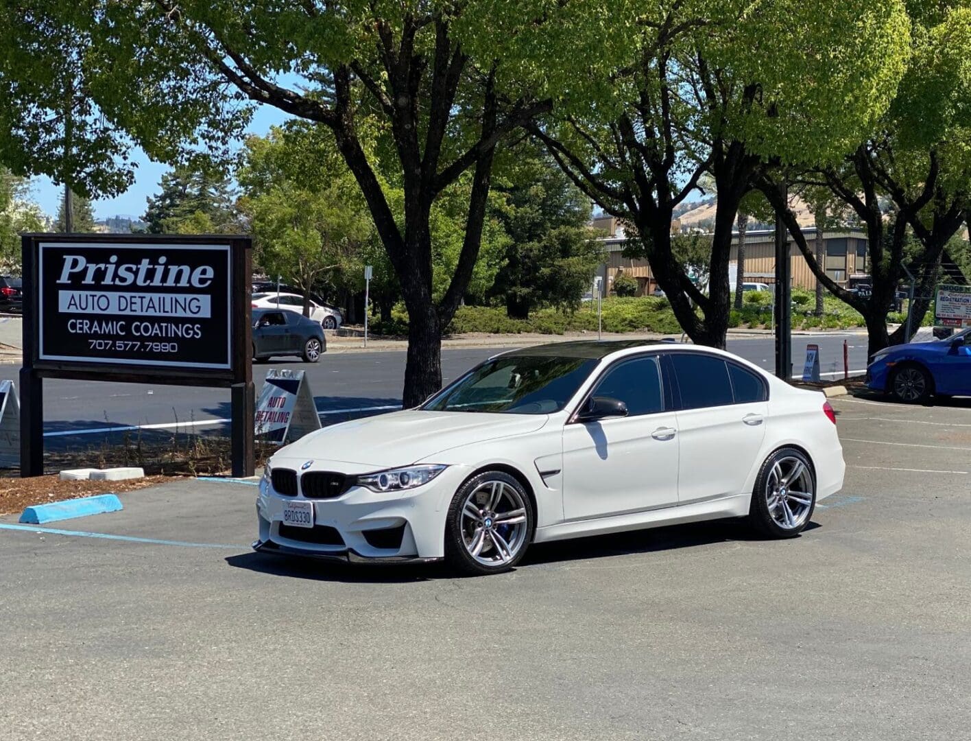 Ceramic Coated White BMW